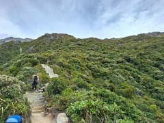 セアリーターンまでの急な階段の登り道