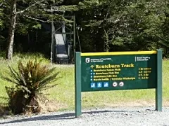 ルートバーンシェルターのルートバーントラック入口