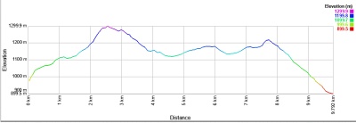 ルートバーントラック2日目高低差表